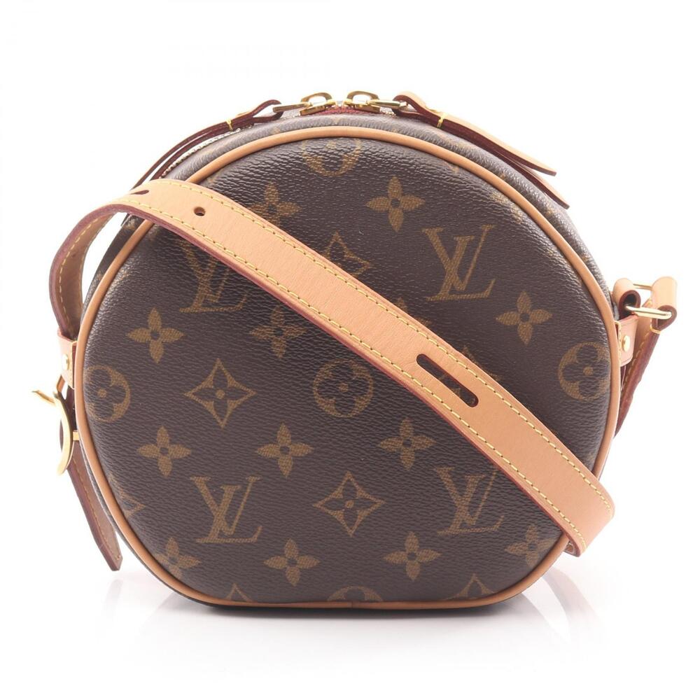 Louis Vuitton Boite Chapeau Souple Shoulder Bag Canvas Leather Monogram Brown